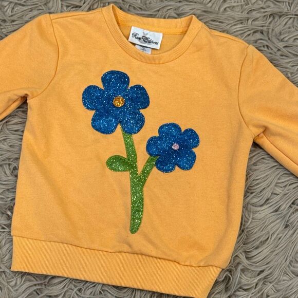 Rare editions sparkle flower sweatshirt size 6 - Picture 2 of 4